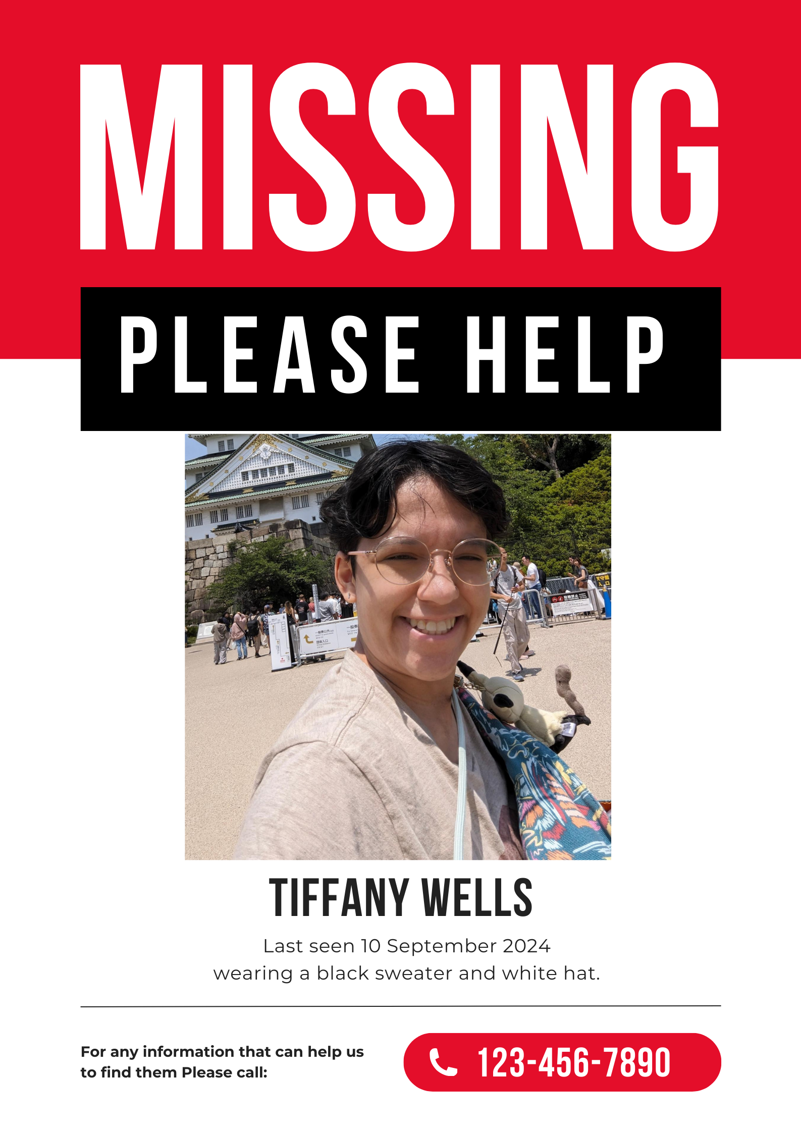 Missing Poster of Tiffany Wells